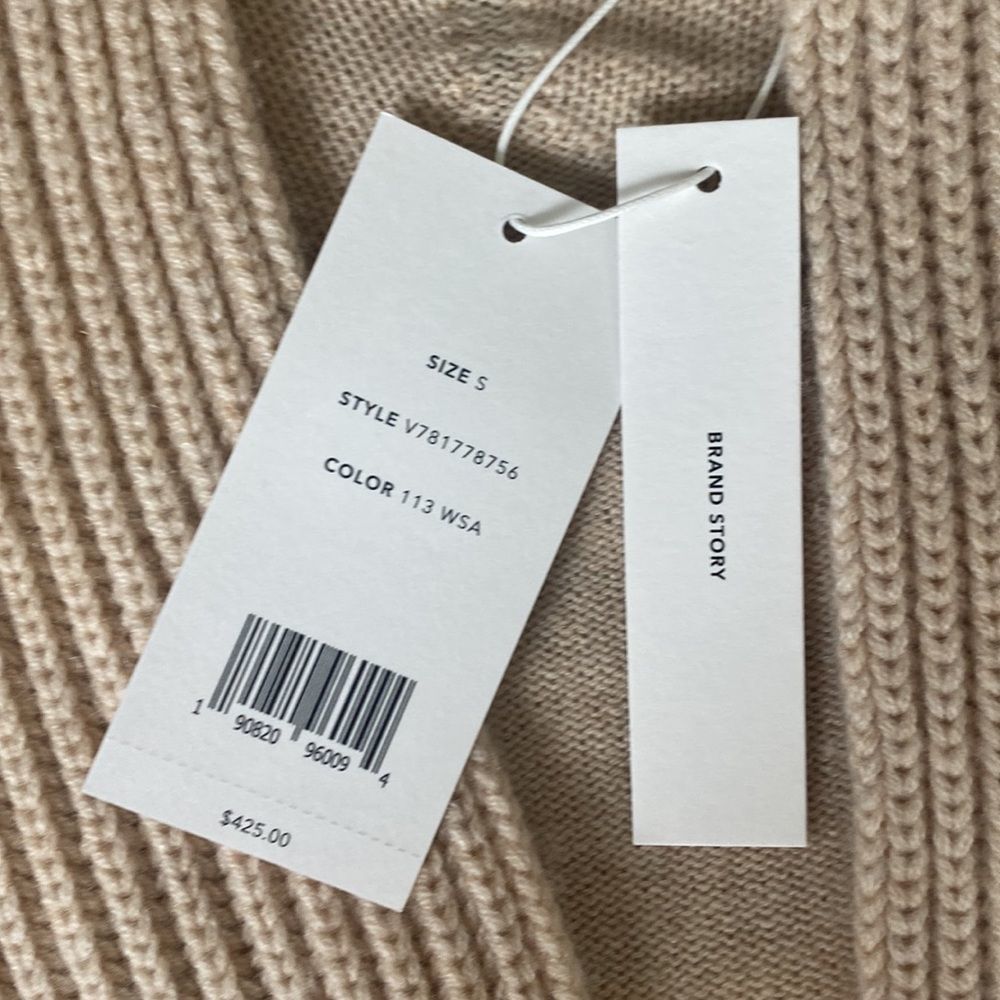 Vince Mid Length Rib Trim Cashmere Cardigan Size Small - Picture 7 of 9